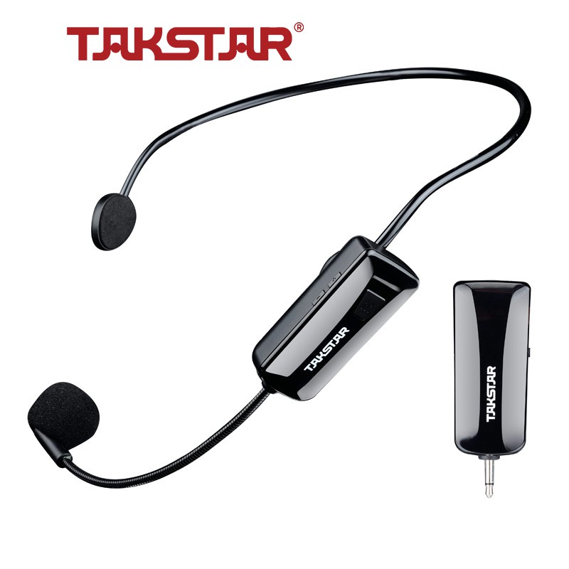 Mic không dây cài đầu TAKSTAR HM200W, công nghệ UHF, BẢO HÀNH 6 THÁNG