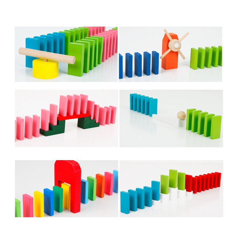 Đồ chơi Domino gỗ cho bé Domino toán học xếp hình thông minh trẻ em