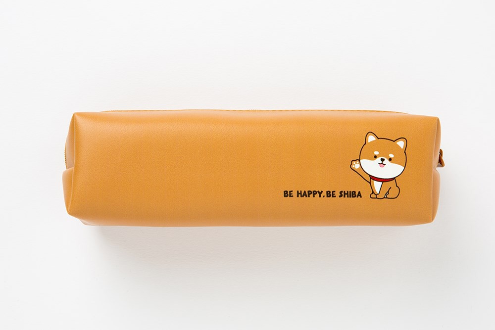 Túi Đựng Bút ARTBOX Hàn Quốc Màu Nâu Hình Shiba Đáng Yêu