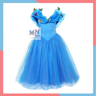 Váy Đầm Công Chúa Lọ Lem Cinderella hóa trang Halloween cho bé gái