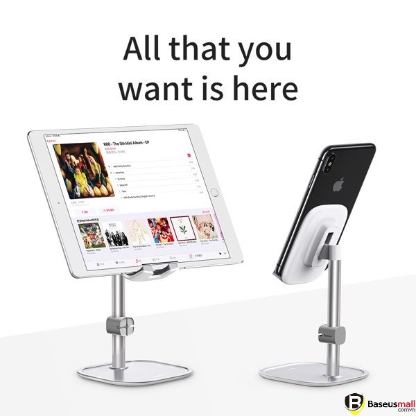 Baseus -BaseusMall VN Bộ đế giữ điện thoại và máy tính bảng để bàn Baseus Literary Youth Desktop Bracket
