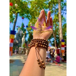 Chuỗi trầm hương 108 hạt thiên nhiên đeo tay size 4- 8mm