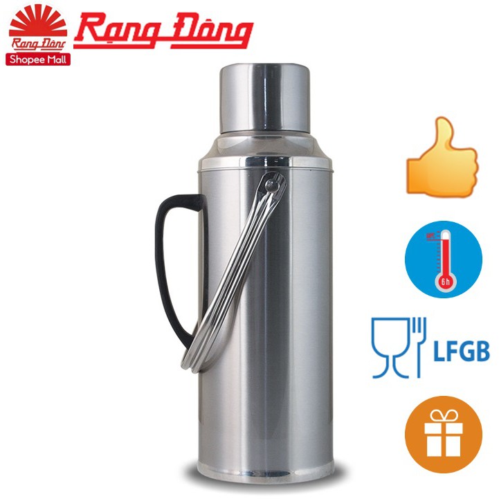 Phích đựng nước 2 lít INOX Rạng Đông cao cấp - RD2035 ST2