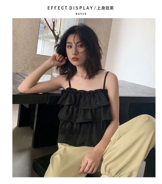 Áo 2 dây bèo tầng hot hit