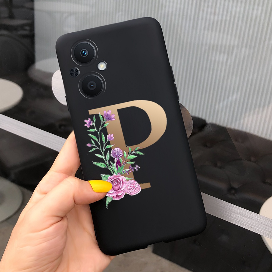 Ốp Điện Thoại Nhám In Chữ Cái Dễ Thương Cho OPPO Reno7 Z 5G CPH2343 OPPO A96 5G PFUM10