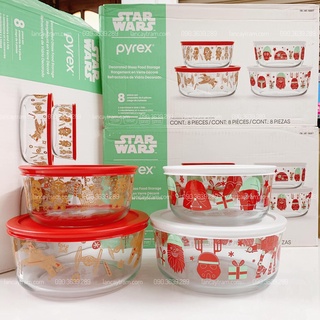 Bộ 4 hộp thủy tinh cường lực Mỹ Corelle Pyrex, Phiên Bản Star Wars