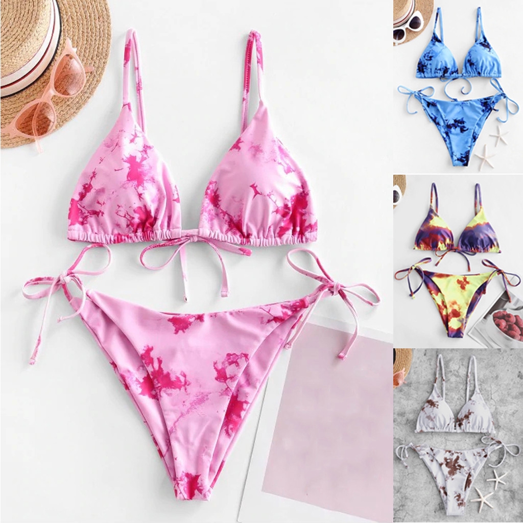 Set đồ bơi bikini buộc dây gợi cảm cho nữ