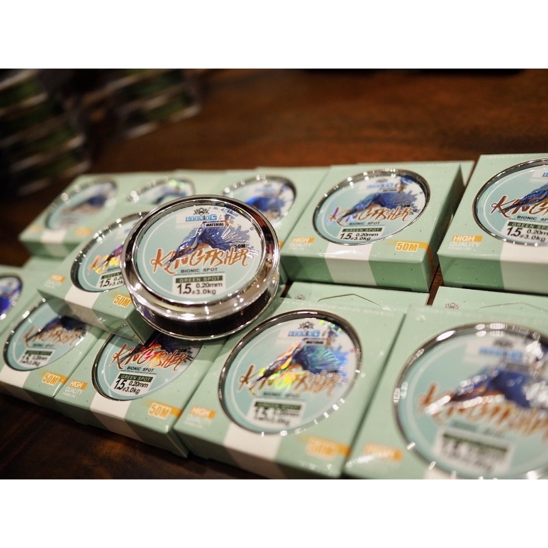 Cước trục tàng hình Handing Kingfisher 100m màu Grey