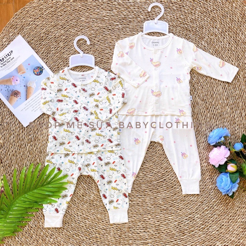 [CHAANG] Bộ Cài Giữa Dài Tay Cho Bé 0M-18M