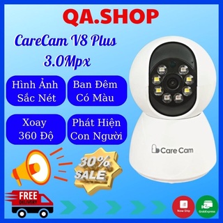 Camera Carecam V8 Plus 3.0Mpx góc rộng, Full HD, xoay 360, có màu, đàm thoại 2 chiều - Camera yoosee trong nhà YS 2031