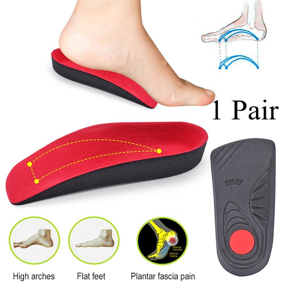 1 Cặp Đế Lót Giày Tăng Chiều Cao Giảm Đau Lòng Bàn Chân