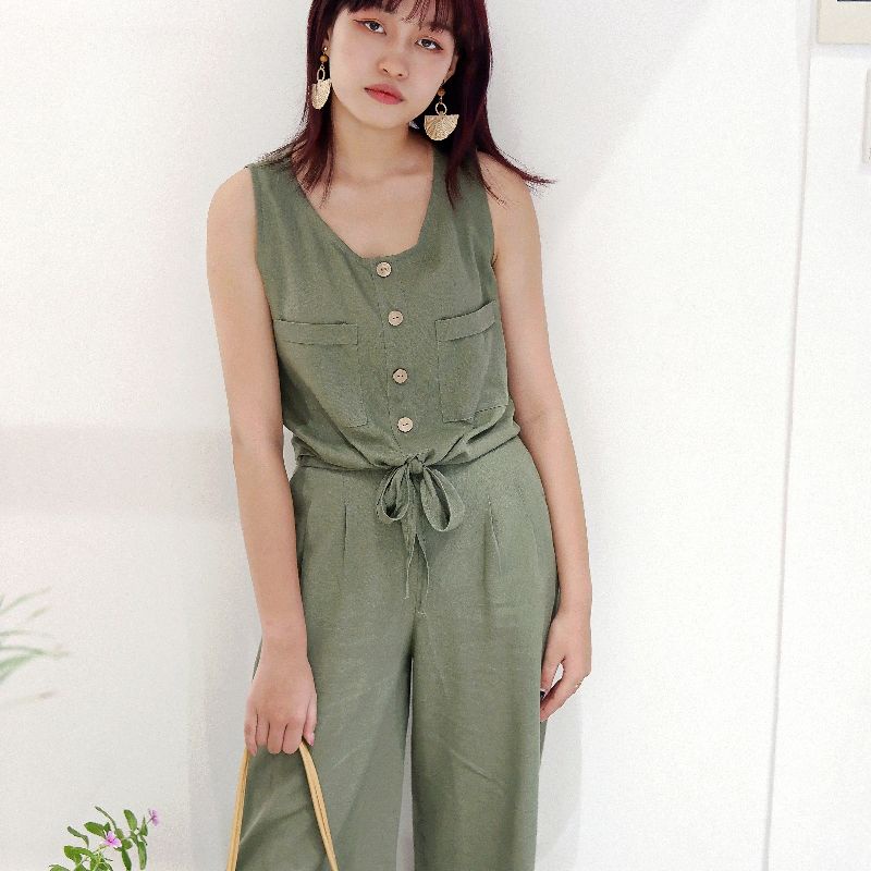 CASON - Quần culottes Linen