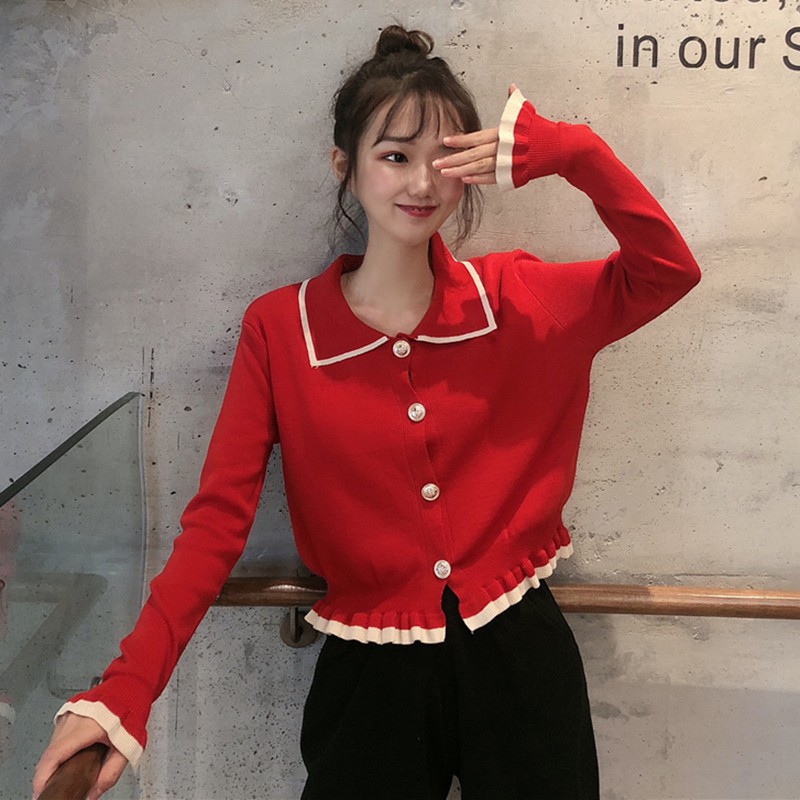 Áo Cardigan dệt kim tay dài thiết kế thanh lịch cho phái nữ
