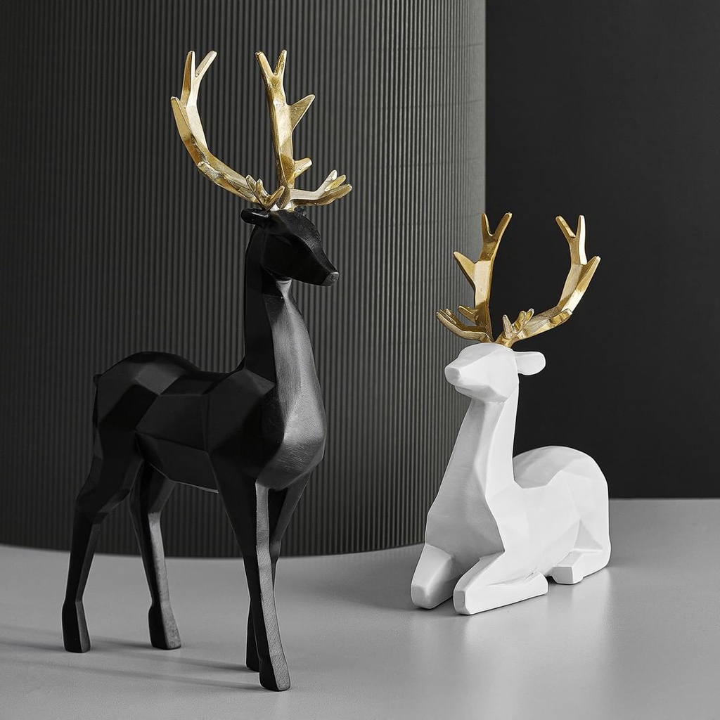 🔥𝐇𝐎𝐓 𝐃𝐄𝐀𝐋🔥Bộ Tượng Hươu Gazelle Trang Trí Nhà Phong Cách Bắc Âu Scandinavian MQ-019