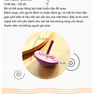 Đồ Chơi Gỗ - Con Quay Sắc Màu