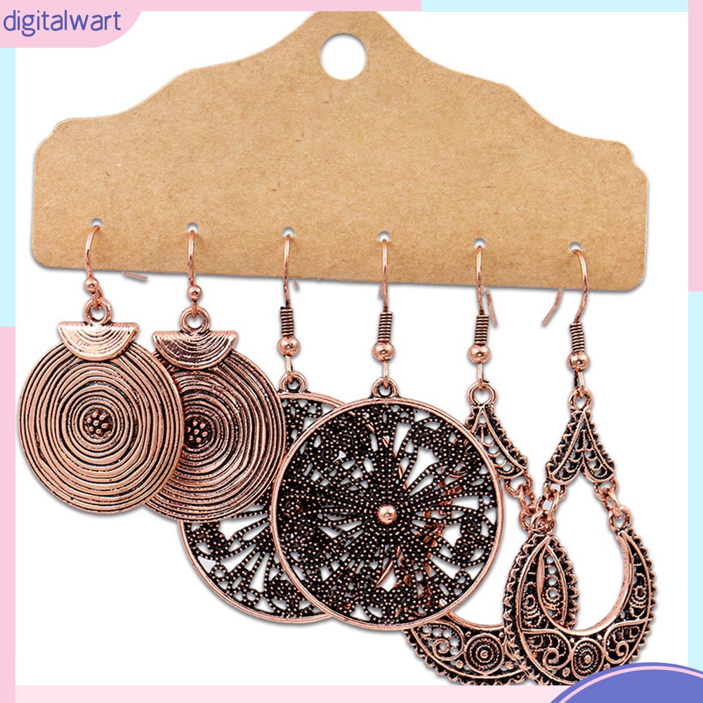 Bộ 3 đôi khuyên tai thời trang Boho cho nữ