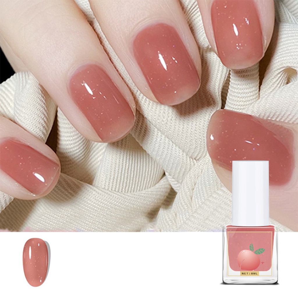 Sơn Móng Tay 8ml Tự Nhiên Không Mùi Chống Nước Cho Nữ