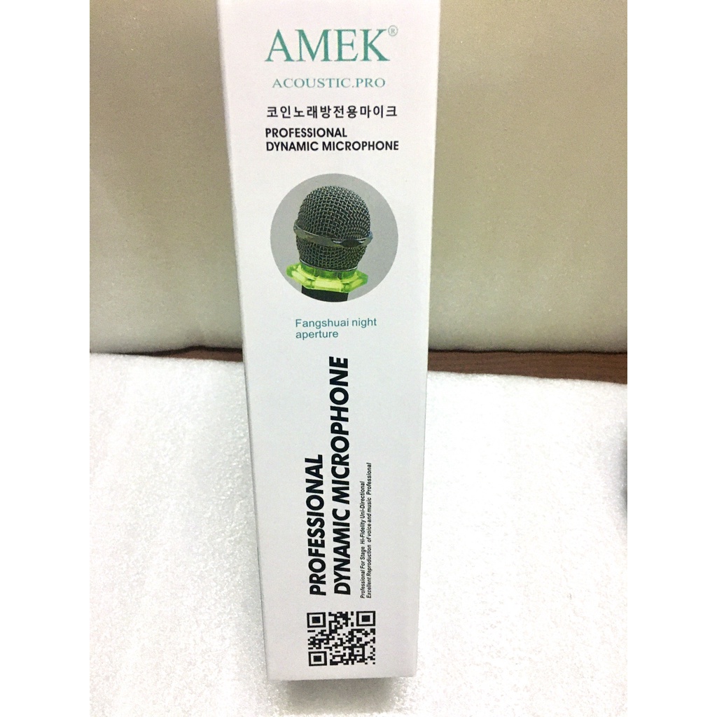 Micro Có Dây AMEK Pro F5 Nhập Khẩu Chính Hãng Hàn Quốc.Hút Giọng Tố,Hát Nhẹ,Giọng Mềm Mại,Chống Hú Tốt