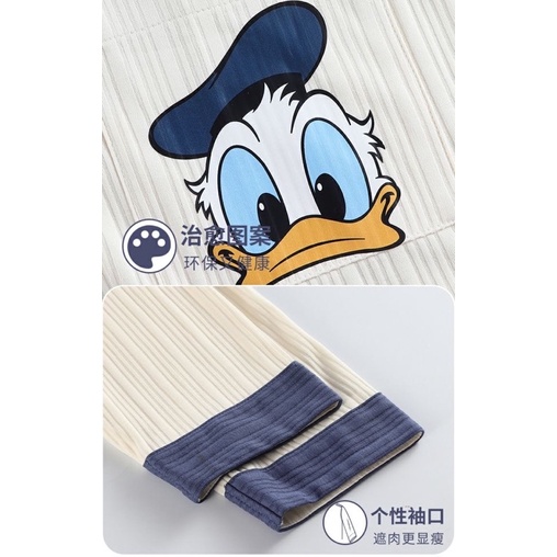 Bộ Ngủ Pijama SuzaHouse Hàng Quảng Châu Vịt Donal Chất Siêu Đẹp MS01