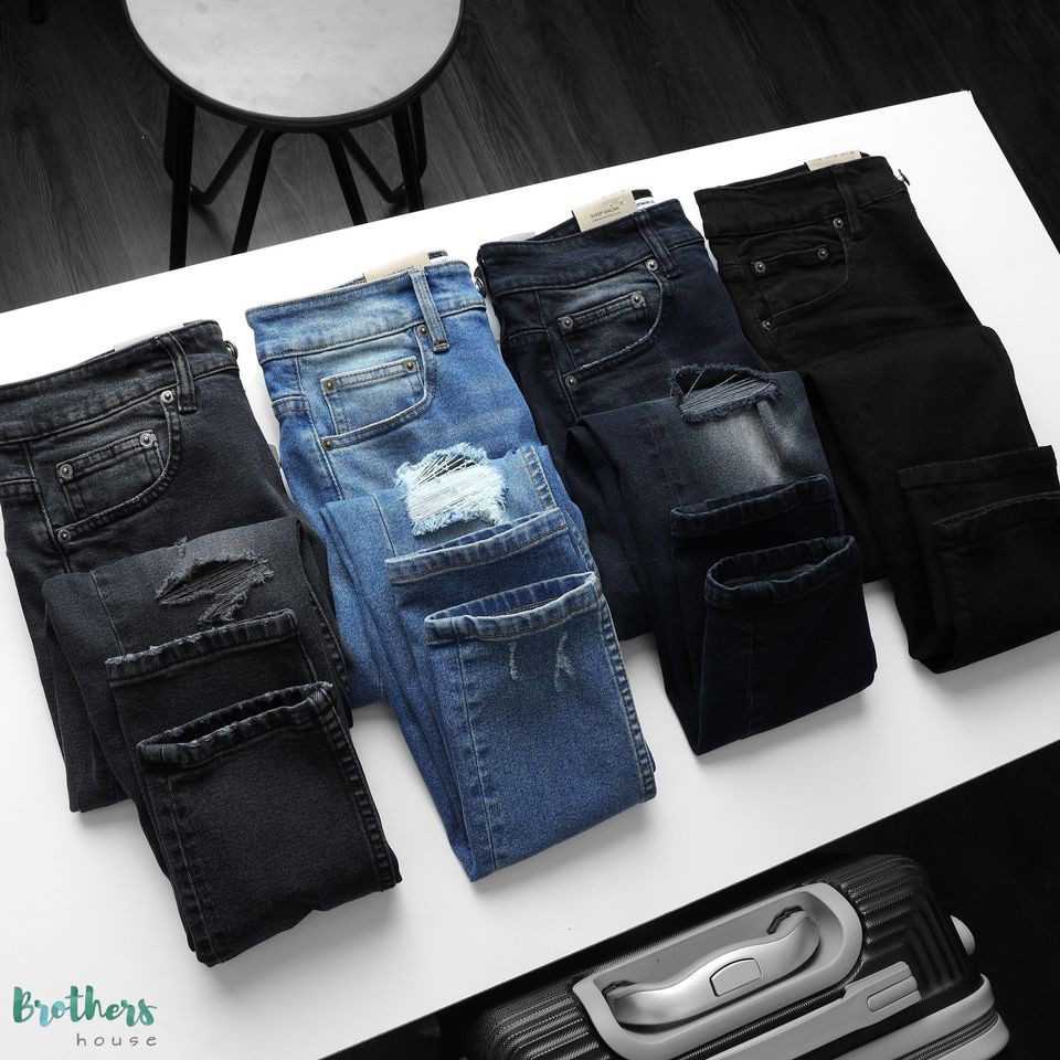 Quần jean nam Pull Bear Skinny cực bụi