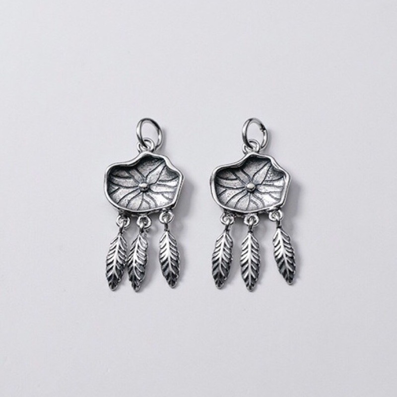 Charm bạc lá sen - MH619
