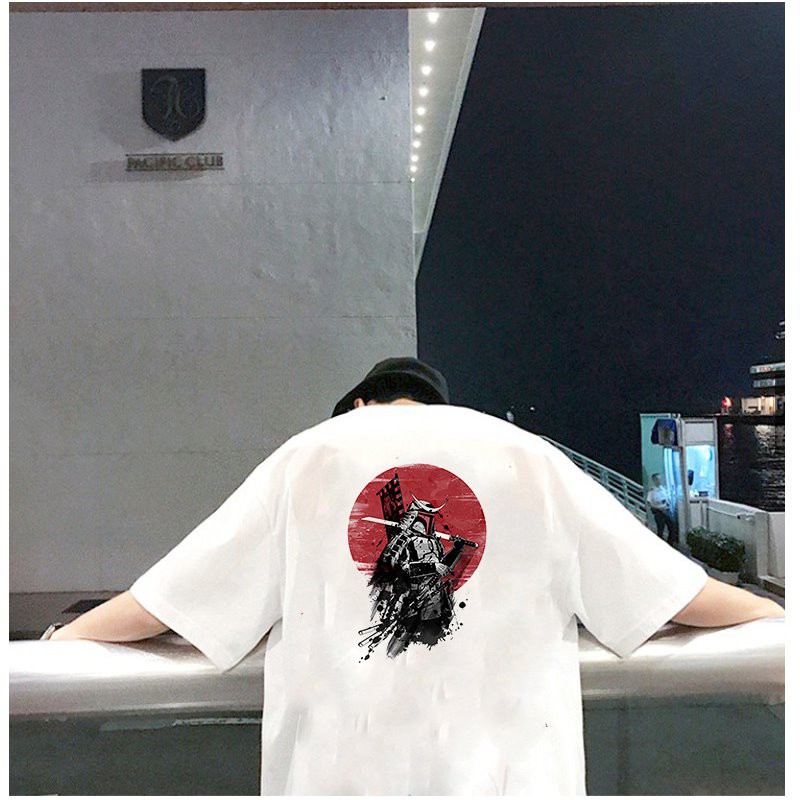 Áo thun unisex form rộng phong cách Nhật Bản đẹp độc lạ vải dày mịn 2019T1637