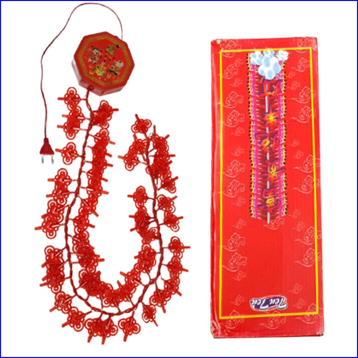 Dây đèn led nháy trang trí Tết rực rỡ có hệ thống âm thanh tiếng nổ như thât