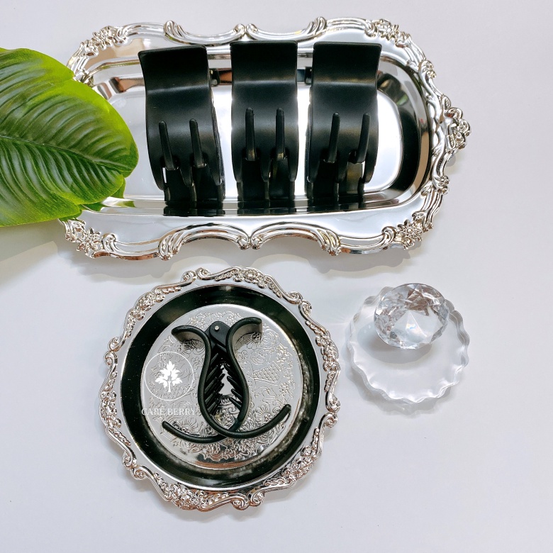 Kẹp Tóc Càng Cua Nhám Đen 3 Răng, 5 Răng, Kẹp Gắp Tóc