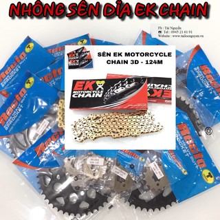BỘ NSD EK CHAIN MOTORCYCLE + NHÔNG DĨA RECTO CHO EXCITER135/150