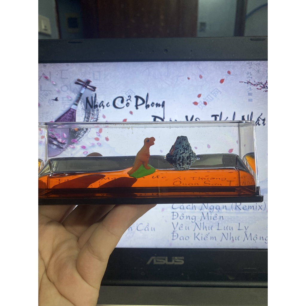 Mô Hình Khủng Long Cam Bất Tử Nigo 4, Trang Trí Bàn Học, Bàn Làm Việc, Taplo ô tô
