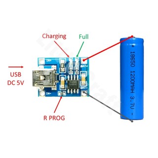 Combo 2 mạch sạc pin Lithium 1 cell 3.7V, mạch sạc pin 18650