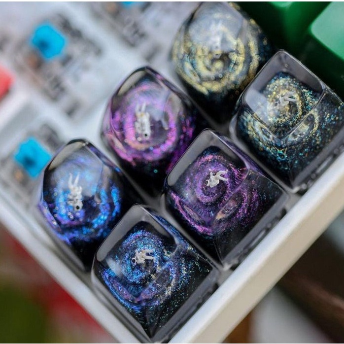 Keycap Interstellar, nút bàn phím galaxy, keycap đẹp