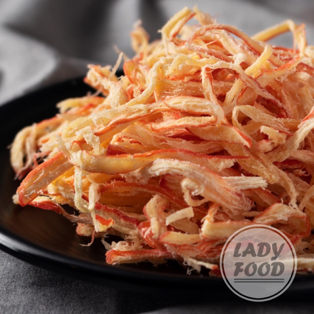 Mực Xé Sợi Hấp Dừa 300gr loại 1