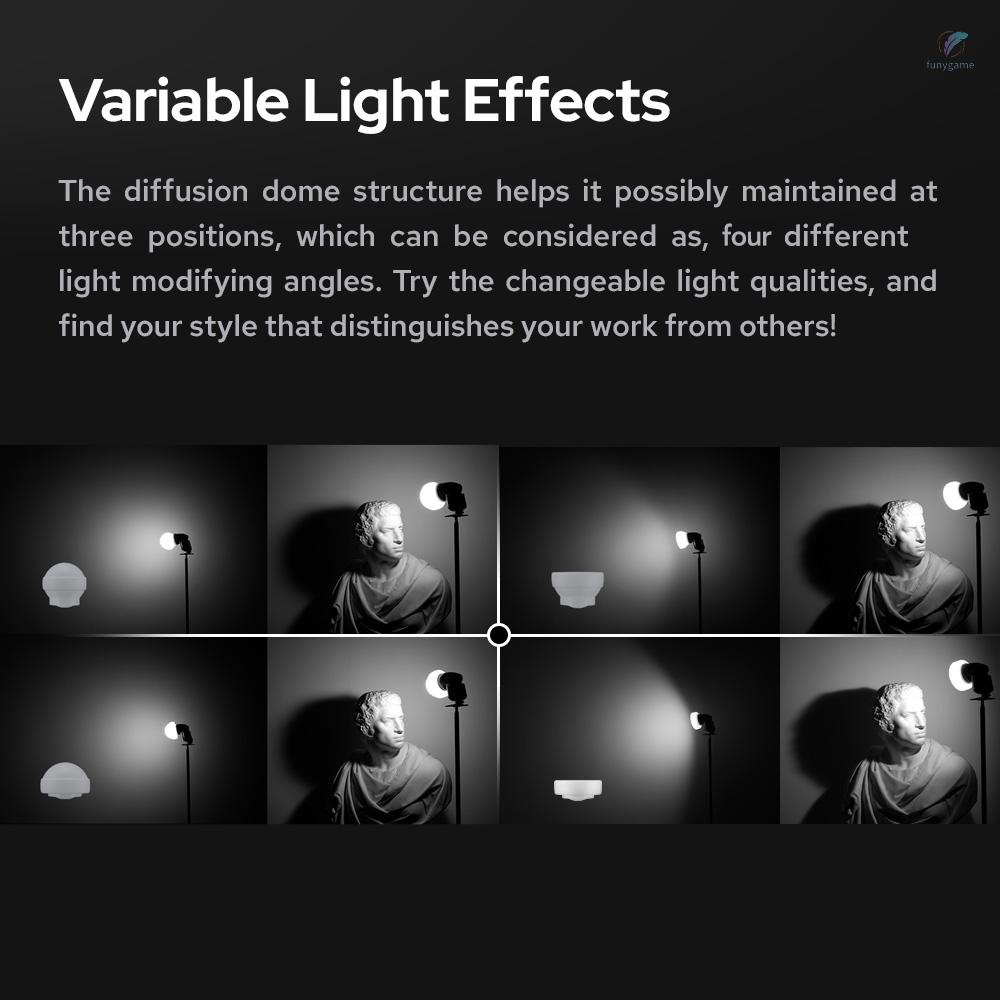 Bộ Khuếch Tán Vòm Silicone Godox AK-R22 Gấp Được Cho Đèn Flash Máy Ảnh V1 Series AD100PRO AD200PRO