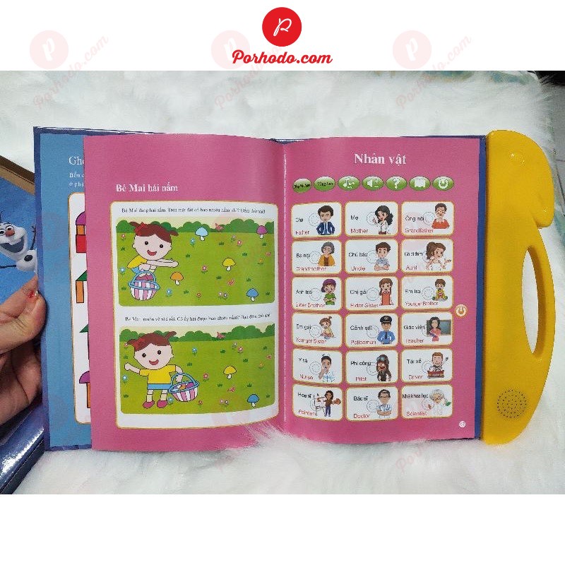 Bảng Nói Điện Tử Song Ngữ Anh - Việt Giúp Trẻ Học Tốt Tiếng Anh YN218003