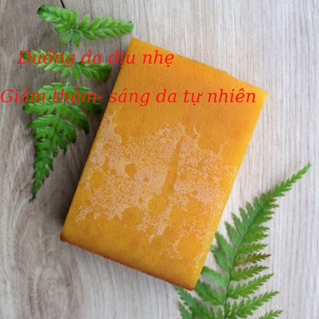 Xà Bông Nghệ Mật Ong - Xà Phòng Thảo Dược Sáng Da, Ngừa Thâm 100% Thiên Nhiên (100gr)