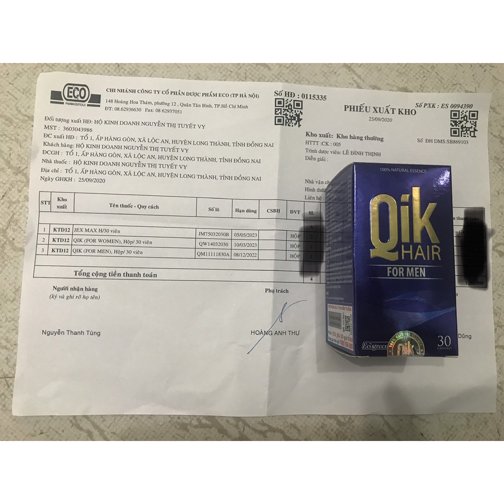 Qik Hair For Men chống rụng tóc  (Lọ 30 viên)