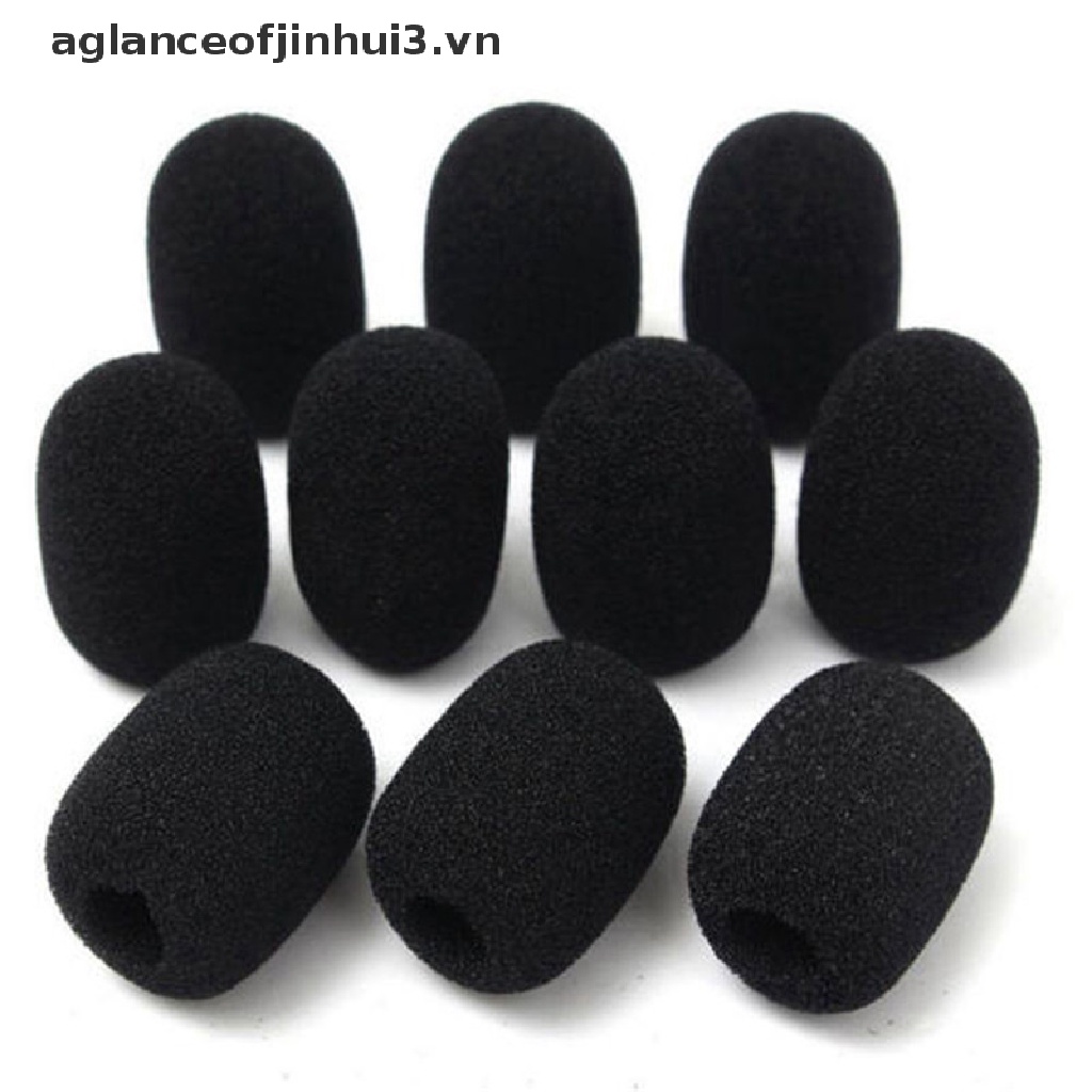 Set 5 Mút Xốp Bọc Đầu Micro Chắn Gió Màu Đen