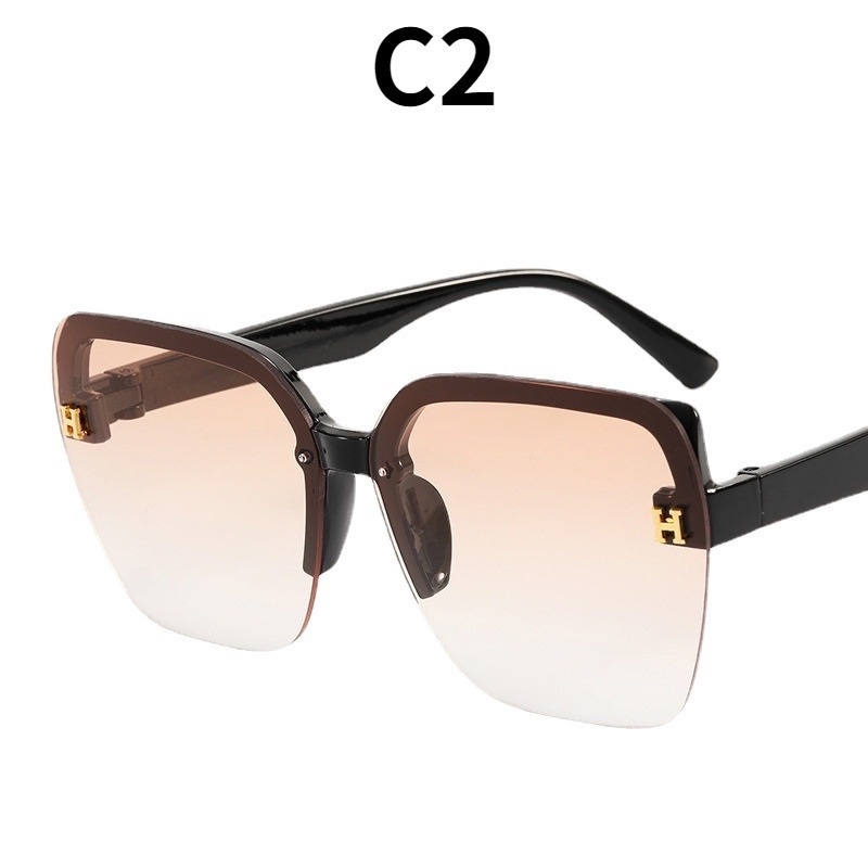 (KIQI-FASHION) COD Kính Mát Chống Tia Uv400 Không Gọng Thời Trang Hàn Quốc Chất Lượng Cao