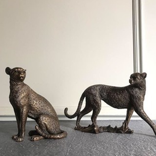 Tượng báo đốm phong thủy decor trang trí bàn làm việc - Báo decor để bàn kệ tủ, để xe oto và quà tặng bạn trai, đối tác