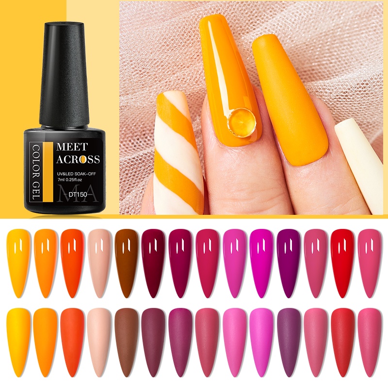Gel Sơn Móng Tay MTSSII MEET ACROSS UV LED Bán Vĩnh Viễn Màu Sắc Thu Đông Nghệ Thuật 7ml