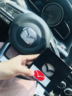 Logo đính đá mazda