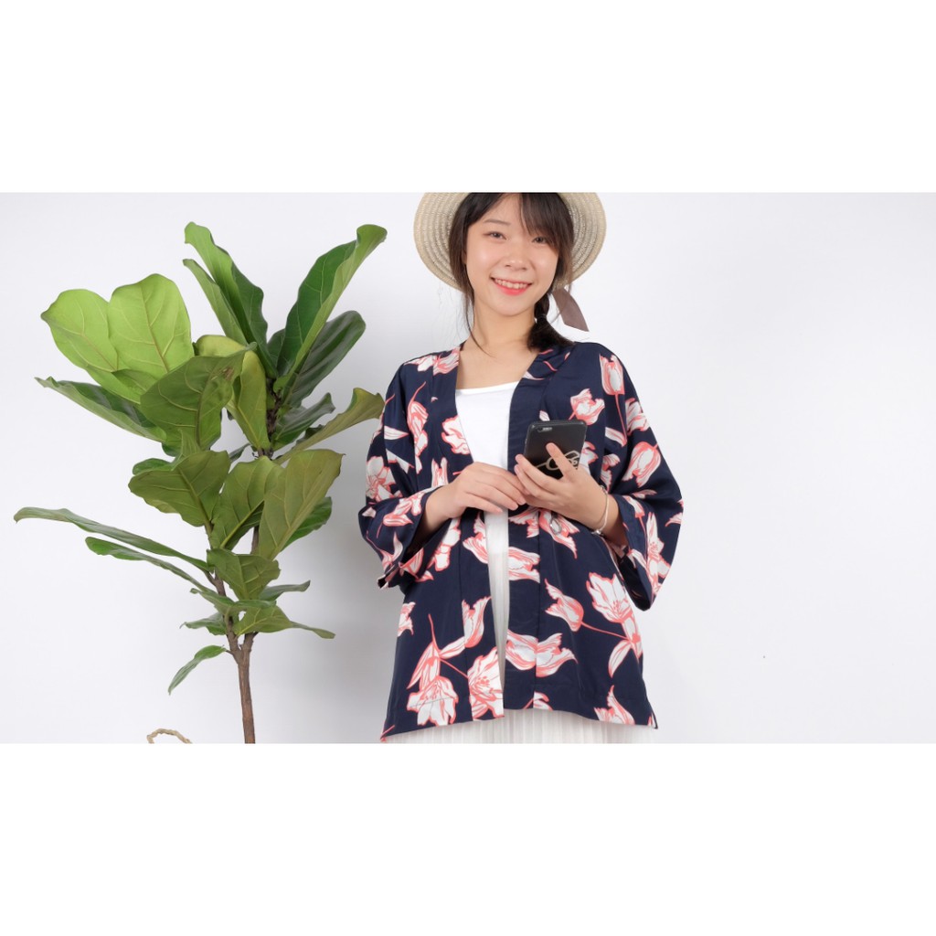 Áo Cardigan chống nắng dáng Kimono