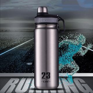 Bình nước mang đi du lịch 680ml lõi thép không gỉ 304 kiểu thể thao