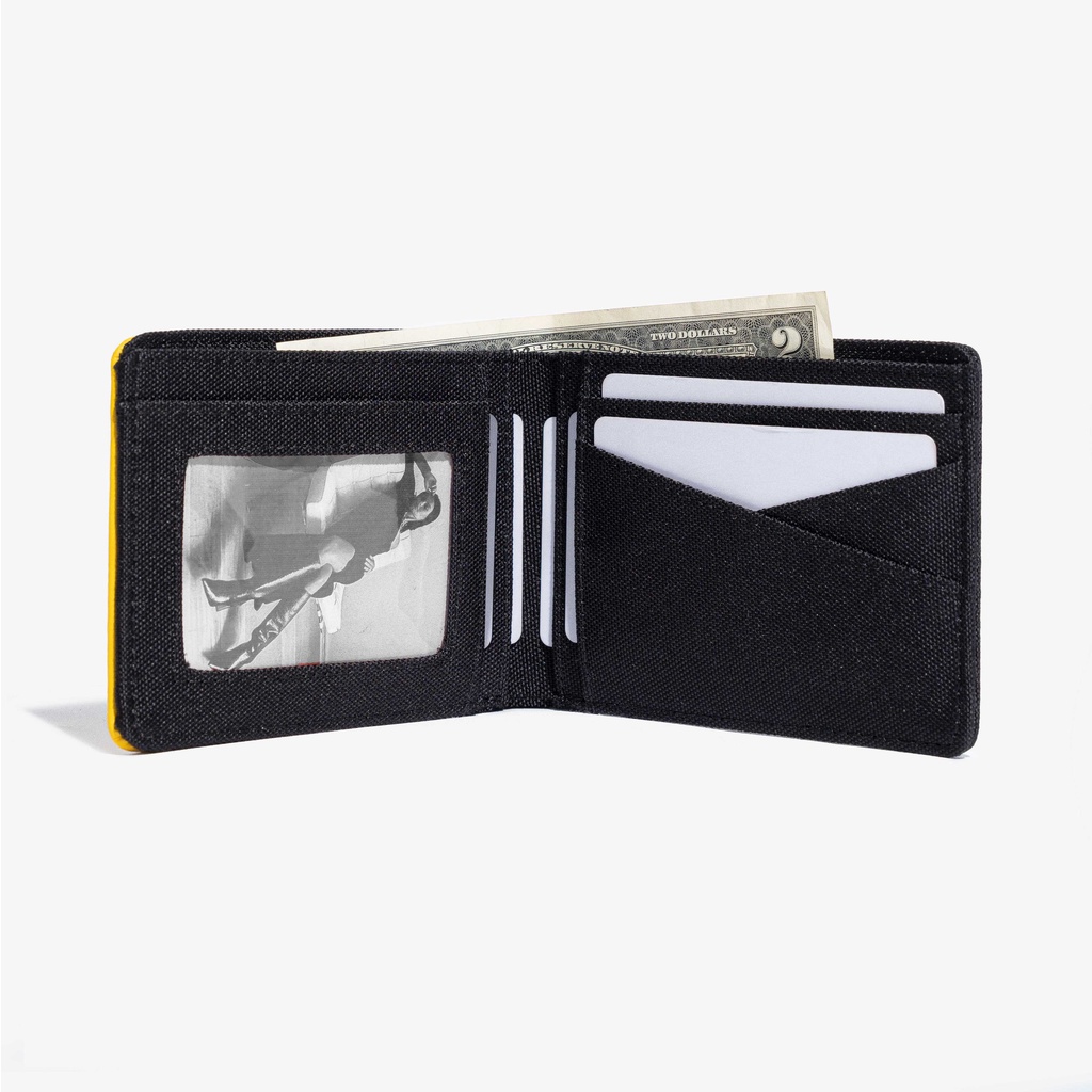 Ví vải phối da unisex DIM Fiber Wallet Ngang - 3 màu