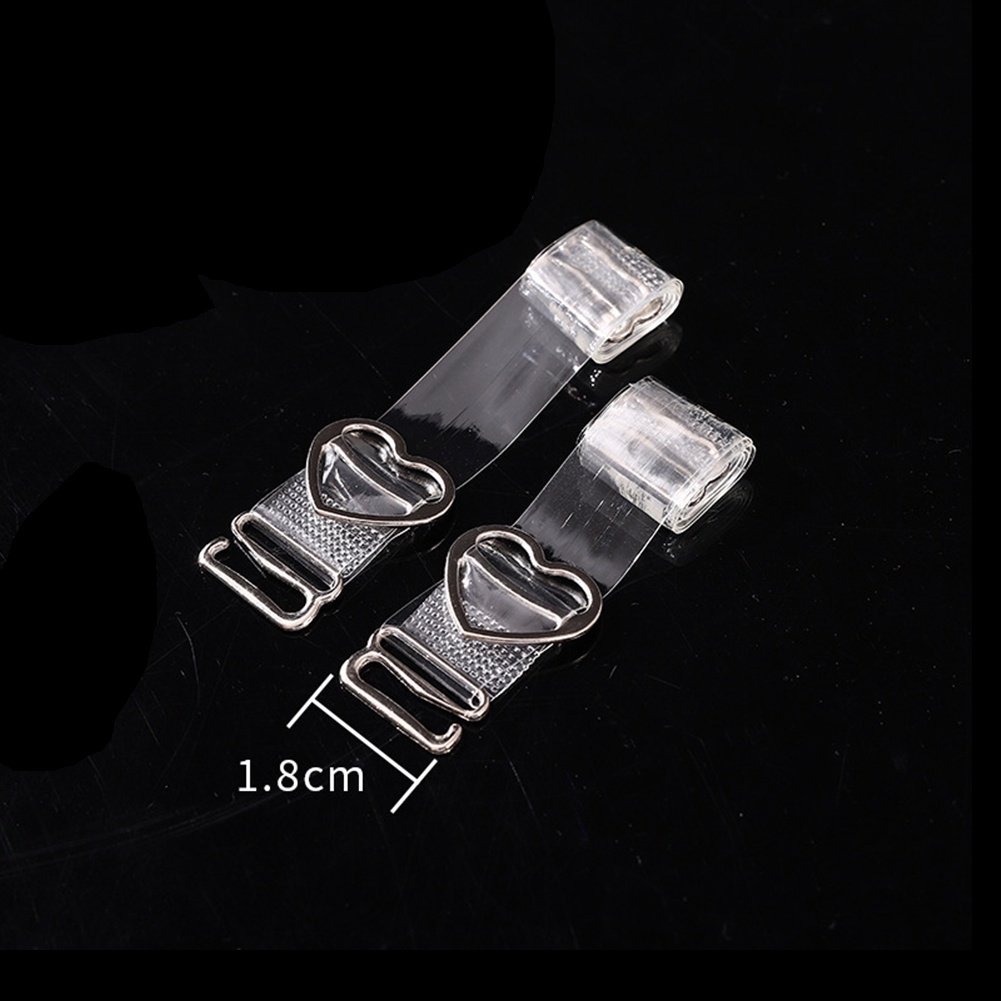 Dây Áo Ngực Trong Suốt Cài Nút Điều Chỉnh Được Khóa Thép Vô Hình Họa Tiết Trái Tim / Quả Đào