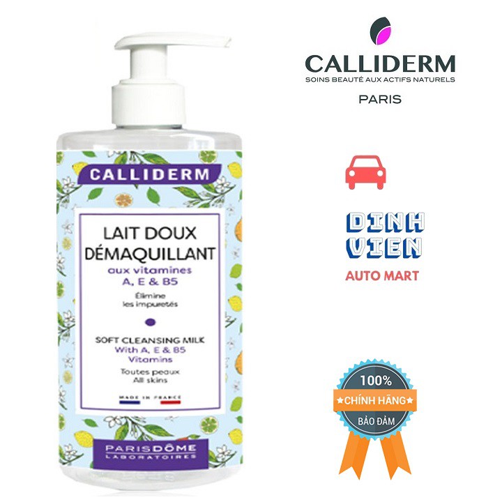 {NHẬP KHẨU TỪ PHÁP} Sữa Tẩy Trang Mềm Mại Với Doux MultiVitamines CALLIDERM 500ml
