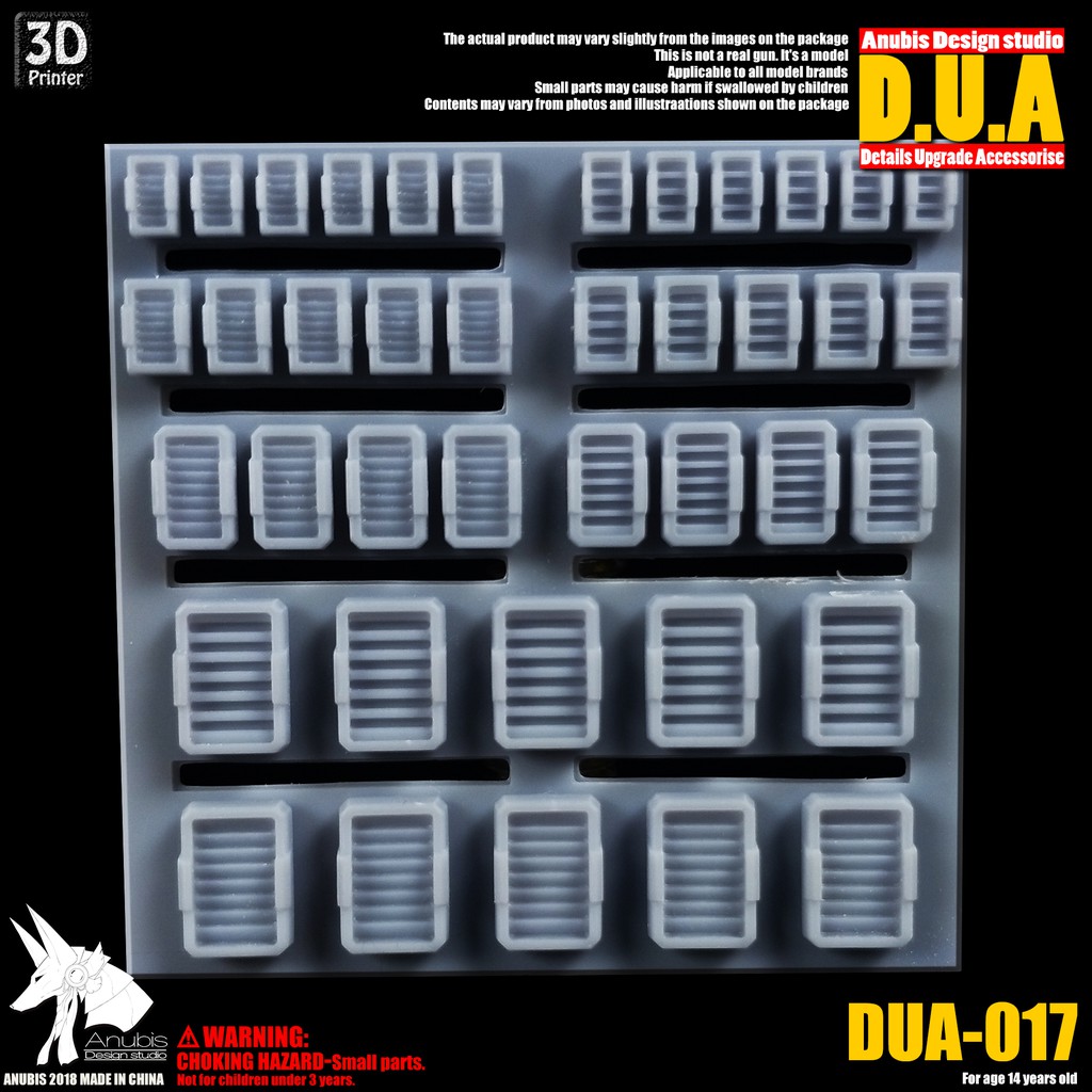 Phụ kiện mod ANUBIS - Chi tiết nhựa mô hình in 3D DUA017