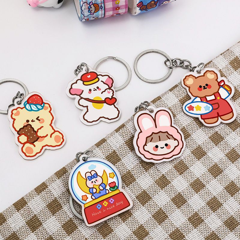 Móc Chìa Khóa Mika In Hoạt HìnhCute