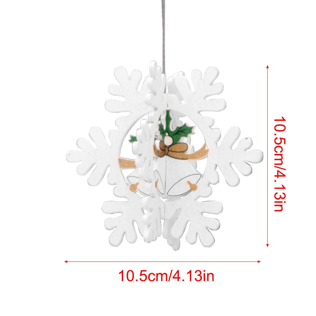 Phụ Kiện Treo Trang Trí Cây Thông Giáng Sinh Bằng Gỗ Hình Ông Già Noel DIY
